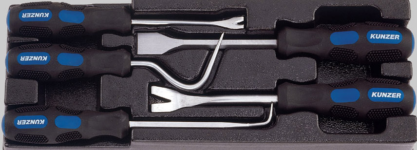 Kunzer clip u. Pry tool, 5-piece 7CH05