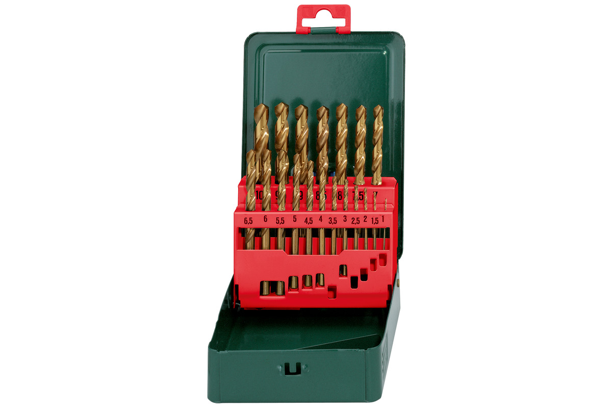METABO HSS TiN Drill Case, "SP", 19 Pieces (627156000) 627156000