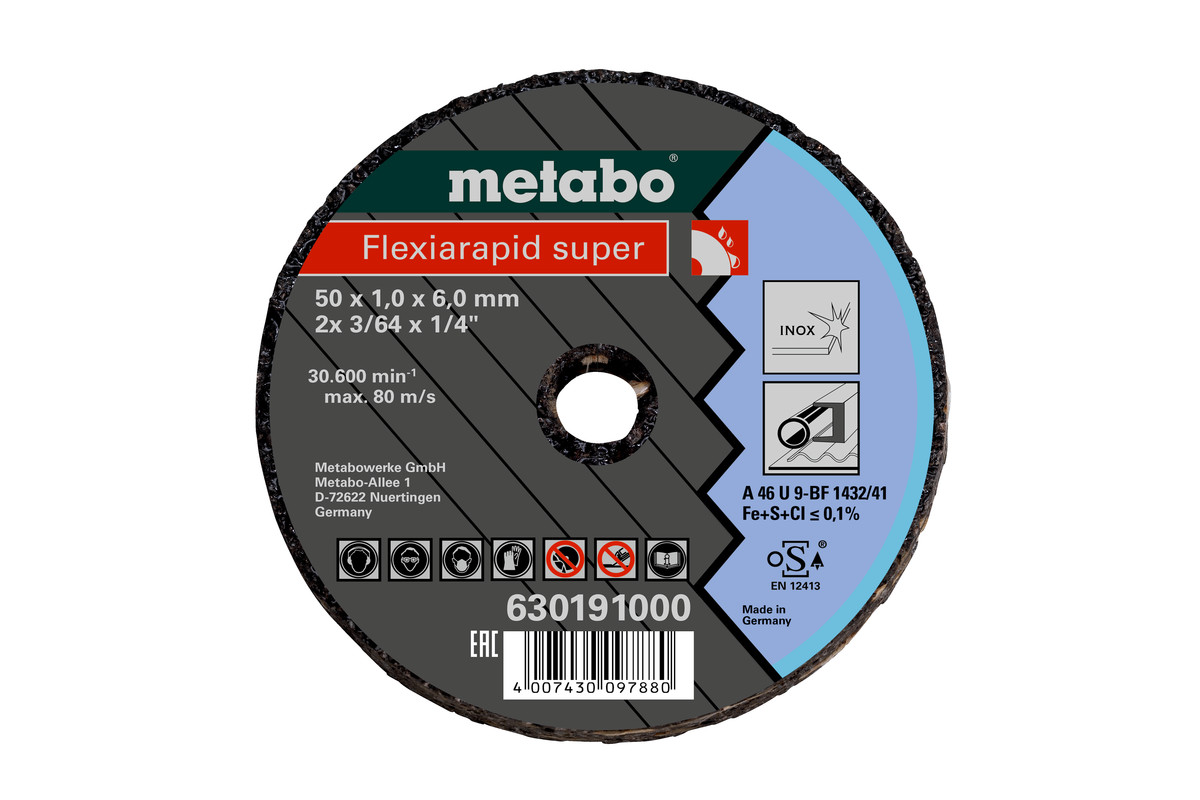 METABO Kleintrennscheibe 50x2,0x6,0 mm Inox (630192000) 630192000