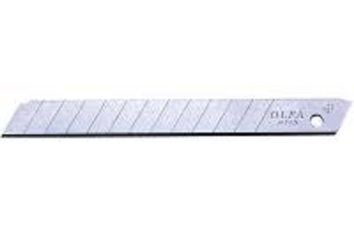 PROGLASS Olfa® Abbrechklingen aus Edelstahl, 9 mm breit, Packung zu 10 Stück AB-10S