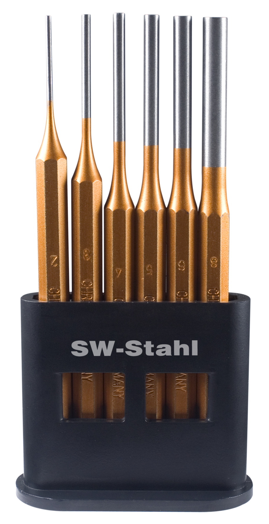SWSTAHL Pin punch set, 2-8 mm 82625L