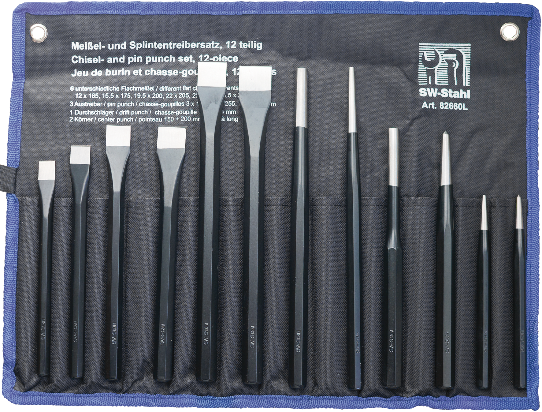 SWSTAHL Chisel- and pin punch set 82660L